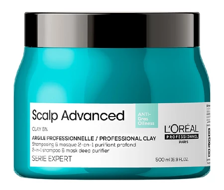 L'Oréal Professionnel Série Expert Scalp Advanced Anti-Oiliness 2 in 1 clay 2 in 1 shampoo and mask with clay