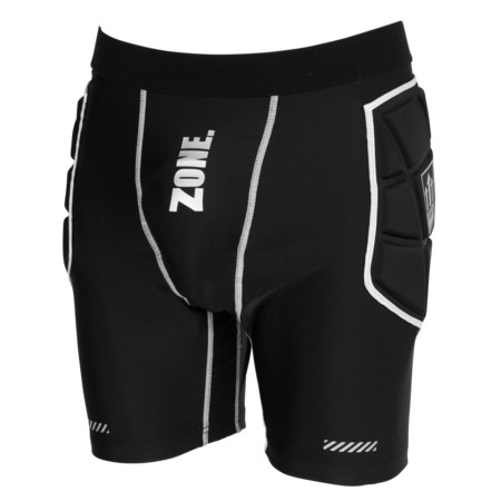 Zone floorball Goalie Shorts UPGRADE black/silver Brankářské šortky