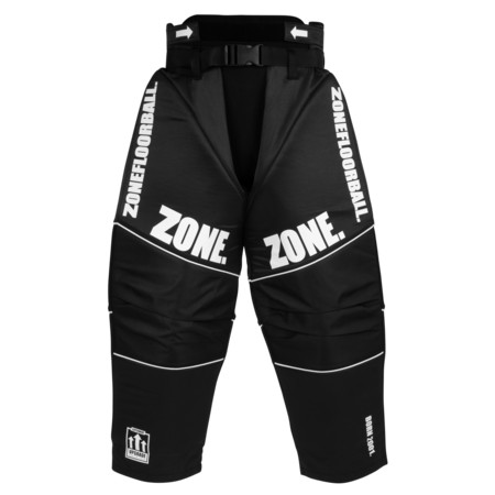 Zone floorball Goalie pants UPGRADE SW black/white Brankárské nohavice
