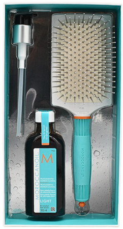 MoroccanOil Treatment Light + Free Paddle Brush light oil care + brush