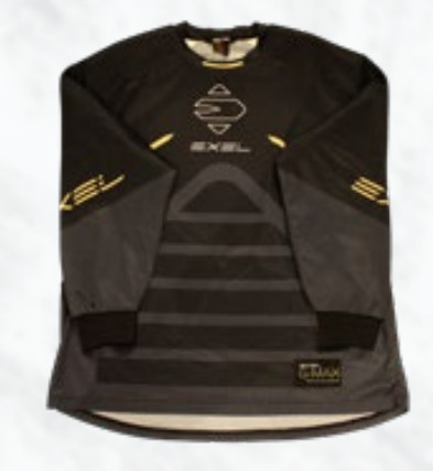 Exel G MAX GOALIE JERSEY BLACK/PEACH Goalie jersey