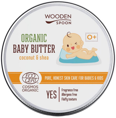 Wooden Spoon Organic Baby Butter sanfte Kinder-Körperbutter