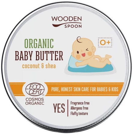 Wooden Spoon Organic Baby Butter sanfte Kinder-Körperbutter