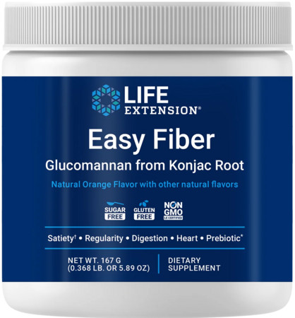 Life Extension Easy Fiber Doplněk stravy pro zdraví trávícího a kardiovaskulárního zdraví