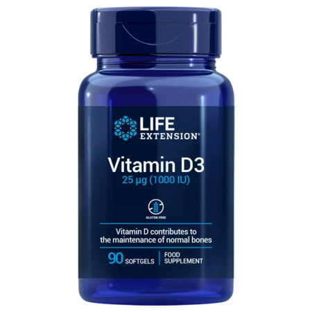 Life Extension Vitamin D3 Doplnok stravy s obsahom vitamínu D3
