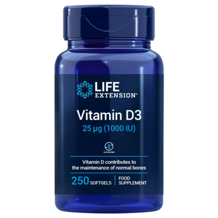 Life Extension Vitamin D3 Doplnok stravy s obsahom vitamínu D3