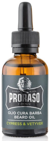 Proraso Beard Oil Cypress & Vetyver olej na vousy s vůní cypřiše a trávy vetyver