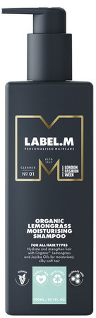 label.m Organic Lemongrass Moisturising Shampoo hydratační šampon s výtažky z citronové trávy