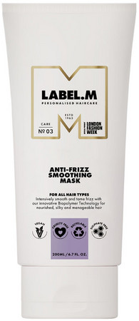 label.m Anti-Frizz Smoothing Mask Glättungsmaske für gewelltes und lockiges Haar