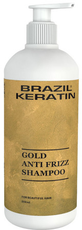 Brazil Keratin Gold Anti Frizz Shampoo šampón pre nadstandartní starostlivosť