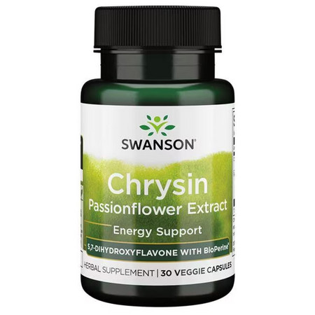 Swanson Chrysin Passionflower Extract Doplněk stravy pro podporu energie