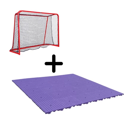FLOORBEE RUNWAY 2.0 TRAINING ZONE 2m² Floorball-Trainingsfläche mit Ziel