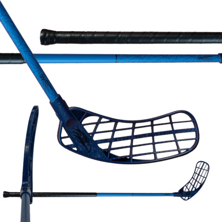 Salming HAWK ULTRALITE JR F32 Blue/Black Unihockey-Stick