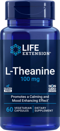 Life Extension L-Theanine Doplněk stravy pro regulaci nálady