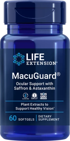 Life Extension MacuGuard® Ocular Support with Astaxanthin Unterstützung für Augengesundheit und Nachtsicht