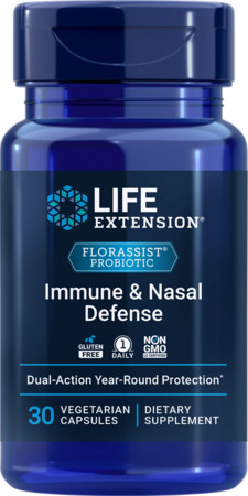 Life Extension FLORASSIST® Immune & Nasal Defense Probiotika für das Gleichgewicht des Immunsystems