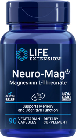 Life Extension Neuro-Mag® Magnesium L-Threonate Dietary supplement with magnesium