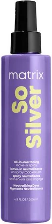 Matrix Total Results So Silver All-In-One Toning Leave-In Spray tónovací sprej pro stříbrné a blond vlasy