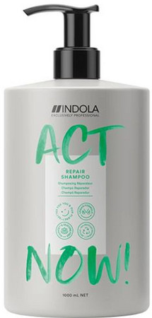 Indola Act Now! Wash Repair Shampoo Pflegendes Shampoo für trockenes und geschädigtes Haar