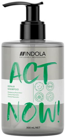 Indola Act Now! Wash Repair Shampoo Pflegendes Shampoo für trockenes und geschädigtes Haar