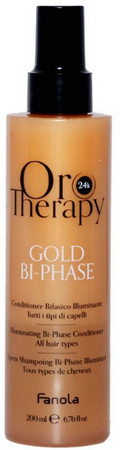Fanola OroTherapy Gold Bi-Phase Conditioner rozjasňujúci dvojfázový kondicionér pre všetky typy vlasov