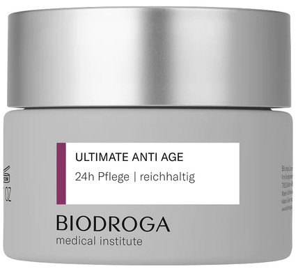 Biodroga Ultimate Anti Age 24h Care Rich vyživujúca 24-hodinová starostlivosť proti prvým známkam starnutia