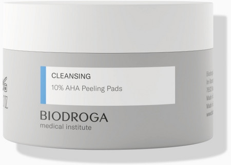 Biodroga Cleansing Medical 10% AHA Peeling Pads exfoliačné vankúšiky pre rovnomernú štruktúru pokožky