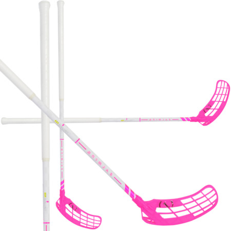 Salming Q-Series Tipcurve Pro F27 White/Pink Floorball stick