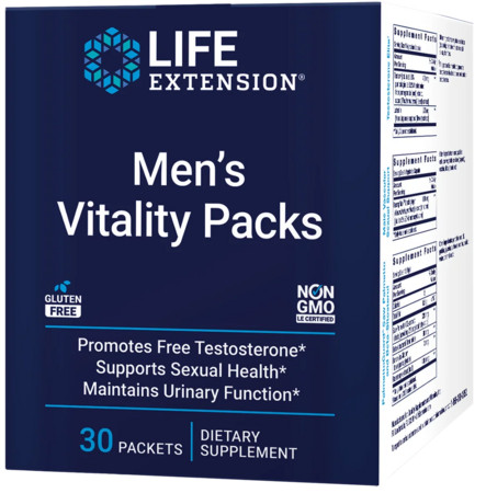 Life Extension Men's Vitality Packs Nahrungsergänzungsmittel zur Unterstützung der männlichen Gesundheit
