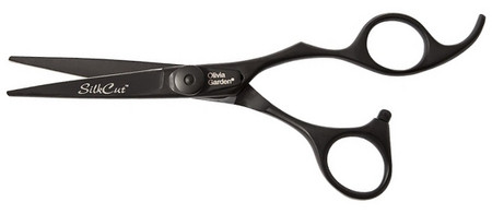 Olivia Garden SilkCut Shear Matt Black Edition profesionální nůžky na vlasy černá edice
