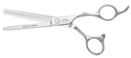 Olivia Garden Silkcut PRO Thinner efilační nůžky na vlasy pro praváky