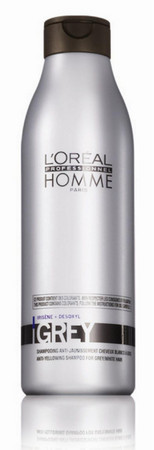 L'Oréal Professionnel Homme Grey Shampoo bělící šampon pro šedivé a bílé vlasy