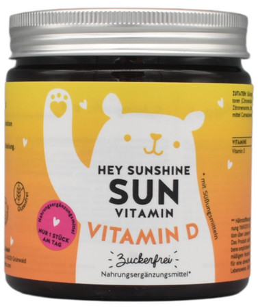 Bears with Benefits Hey Sunshine Sun Sugarfree Vitamins doplněk stravy bez cukru pro posílení imunity