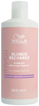 Wella Professionals Invigo Blonde Recharge Cool Blonde Shampoo Anti-Gelbstich Shampoo für blondiertes Haar
