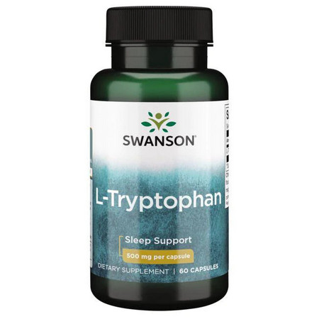 Swanson L-Tryptophan Doplněk stravy pro podporu spánku a při stresu