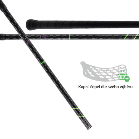 Salming I-Series X Pro 27 Black/Green Florbalová hůl