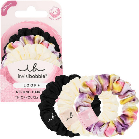 Invisibobble Loop+ Be Strong set of fabric hair elastics