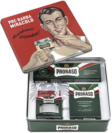Proraso Vintage Gino Set kosmetická sada na holení s mentolem