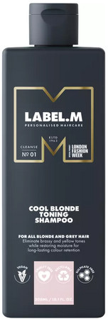 label.m Cool Blonde Toning Shampoo Stärkendes Shampoo für blondes und graues Haar