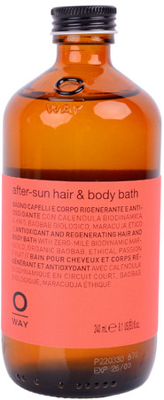 Oway SunWay After-Sun Hair & Body Bath shampoo and shower gel after sunbathing