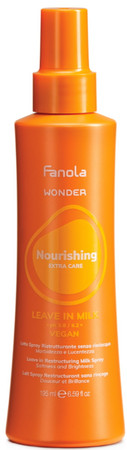 Fanola Wonder Nourishing Leave-In Milk Spray hydratační mléko ve spreji pro lesk vlasů