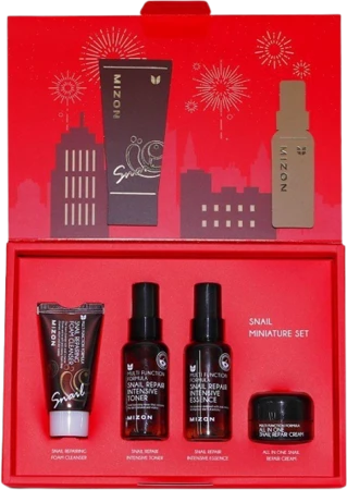 MIZON Snail Miniature Set anti-aging travel kit with snail extract