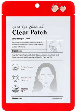 MIZON Good Bye Blemish Clear Patch invisible and cleansing patches for problematic skin
