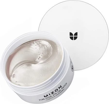 MIZON Pure Pearl Gel Eye Patch oční hydrogelová maska s bílou perlou a diamantovým pudrem