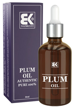 Brazil Keratin Plum Oil slivkový výživný olej pre vlasy aj pokožku celého tela