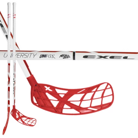 Exel X-blade University FB+ white uniflex SB Floorball schläger