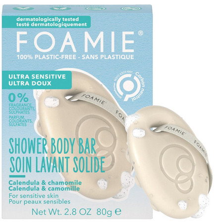 Foamie Shower Body Bar Soft Seduction Ultra Sensitive tuhá sprchová péče 3v1 masíruje, čístí a pečuje