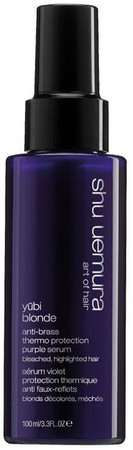 shu uemura Anti-brass Purple Heat Protecting Hair Serum thermoprotective multipurpose serum for blonde hair