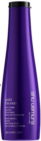 shu uemura Anti-Brass Pulple Shampoo purple shampoo for blonde hair against brassy tones