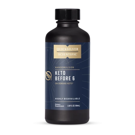 Quicksilver Scientific Keto Before 6® Dietary supplement to support the keto diet